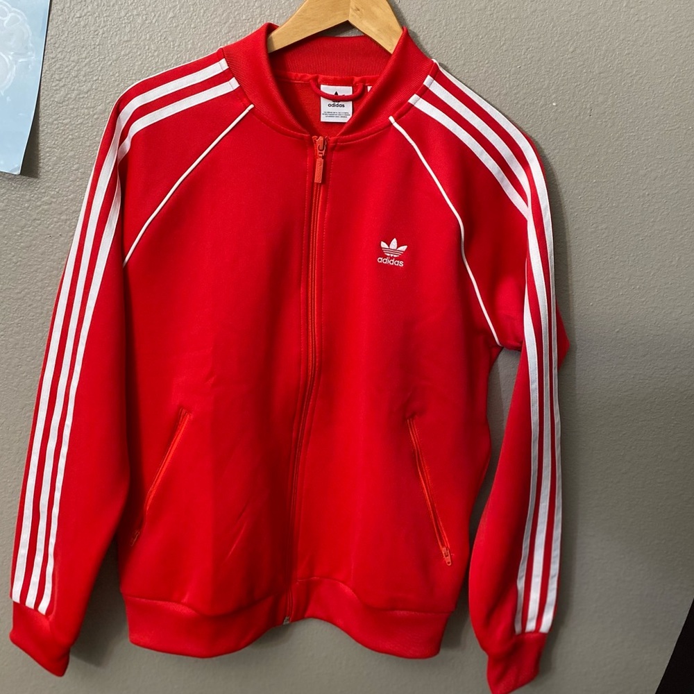 Red Adidas Track Jacket